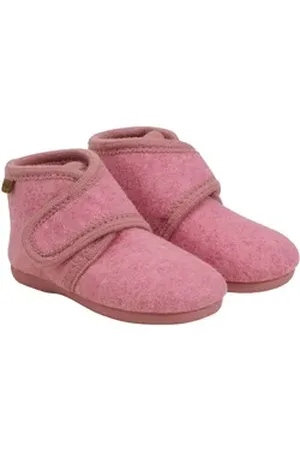 EN FANT Slippers Wool Hook and Loop Hausschuh rosa 27 EU
