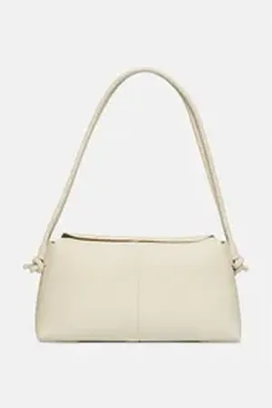 Comma, Comma Tragetasche City-Bag aus Glattleder, Tragehenkel beige