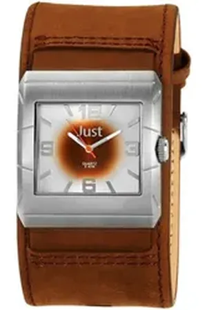 Just Watches Quarzuhr Denry Just Herrenuhr Echtlederband braun
