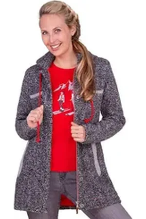 Almgwand Outdoorjacke Kurzmantel Damen - HOCHBERG - schwarz/grau grau|schwarz 38