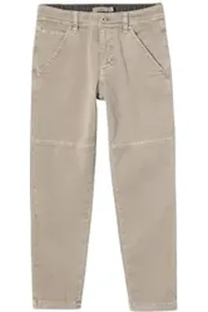 NAME IT Webhose NKMSILAS TAPERED TWI PANT 1320-TP (1-tlg) legere zulaufende Beinweite braun 134