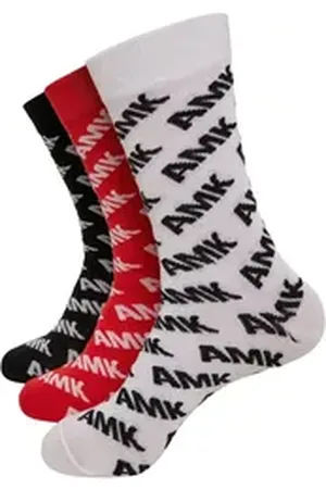 Mister Tee MisterTee Strümpfe MisterTee Unisex AMK Allover Socks 3-Pack (1-Paar) schwarz 39-42