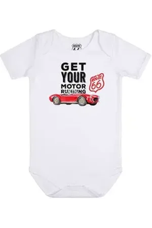 Metal Kids Kurzarmbody Route 66 (Get your Motor Running) - Baby Body weiß 80/86