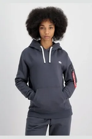Alpha Industries Hoodie Men - Hoodies Unisex EMB Hoodie grau 2XS