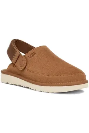 UGG UGG KID ́S GOLDENSTAR CLOG Clog, Hausschuh, Mule, Plateauschuh mit schwenkbarem Fersenriemchen braun 31 EU