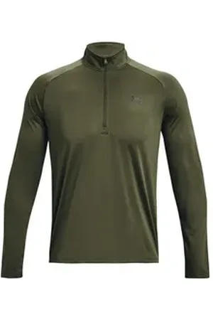 Under Armour ® Langarmshirt Herren Shirt Tech 2.0 1/2 Zip 1328495 grün L