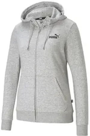PUMA Sweatjacke Damen Kapuzenjacke ESS Small Logo Full-Zip Hoodie TR 586813 grau XL