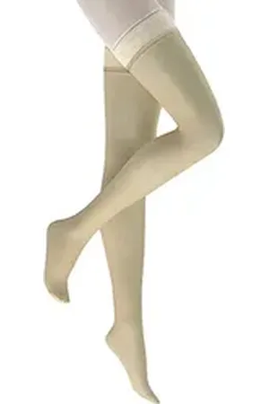 Kunert Halterlose Strümpfe MYSTIQUE (Packung, 1-Paar, 1 Paar) transparent & matt beige