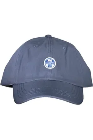 North Sails Strickmütze Stilvolle Herren Schirmmütze Blau mit Logo-Applikation
