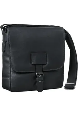 STILORD Schultertasche "Bennet" Messenger Bag Herrentasche Leder schwarz