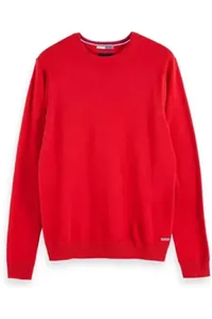 Scotch&Soda Fleecepullover Herren Pullover Ams Blauw Cashmere Crew Neck 156536 lila M