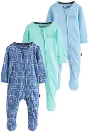 Ted Baker Schlafoverall Schlafanzüge Baumwolle, 3 Stk. (3-tlg) blau 80-86 (12-18 Mon.)