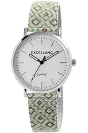 Excellanc Quarzuhr DK0027 Damenarmbanduhr mit Milanaisearmband, Damenuhr Edelstahl