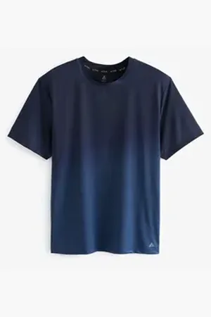 Next Trainingsshirt Sportshirt mit Aufdruck (1-tlg) blau M (Normallänge)
