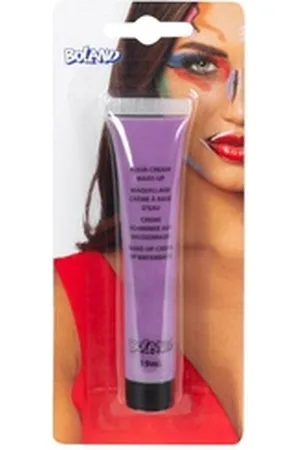 Boland Theaterschminke Aqua Cream Make-up lila, Trocknet gut an - verwischt nicht so schnell! lila