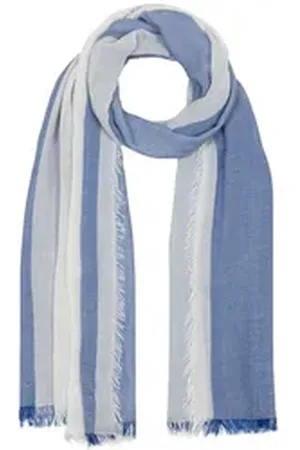 CASPAR Modeschal SC530 Damen Sommer Schal aus weicher Bambusfaser unifarben blau