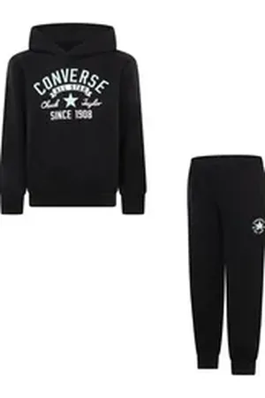 Converse Converse Jogginganzug CNVB RETRO REMIX FT PO JOGGER (2-tlg), für Kinder schwarz 110 (5)