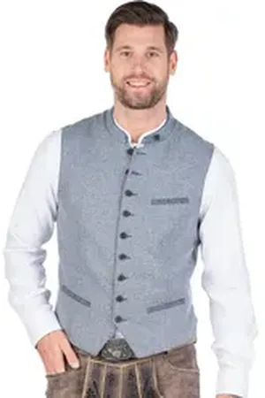 Hammerschmid Trachtenweste Trachtenweste - MORITZ - blaugrau blau|grau 48