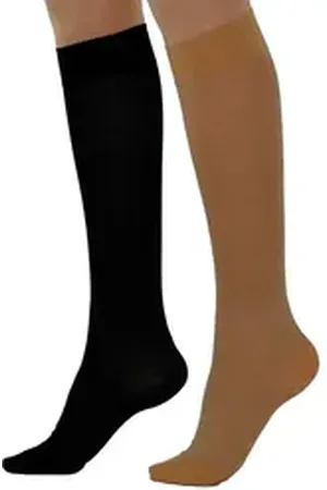 Basbleu Strumpfhose Kompressionsstrümpfe Stütz Kniestrümpfe Socken Knie Strümpfe 280den 22 280 DEN Kompression beige Gr.1 - 18-20,5cm Knöchelumfang