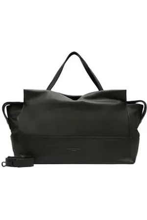 liebeskind Reisetasche Weekender, aus echtem Leder schwarz
