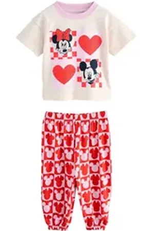 Next Pyjama Minnie Schlafanzug mit Jogginghose 100 % Baumwolle (2 tlg) rot 104-110 (4-5 J.)