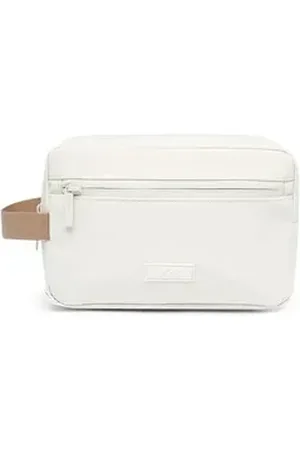 Lefrik Kosmetiktasche Kei Double Washbag, mit zwei großen Fächern innen weiß