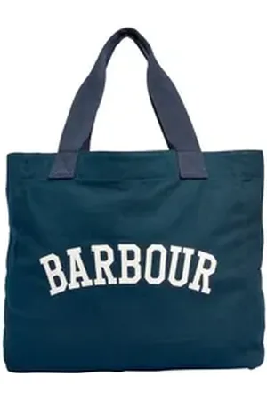 Barbour Reisetasche Tragetasche mit Logo blau
