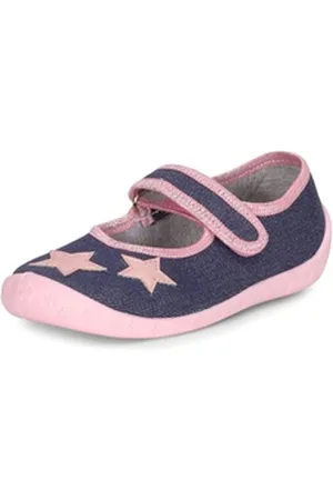 Ladeheid Kinder Mädchen Jungen Hausschuhe LARW007 Hausschuh blau|rosa 30 EU