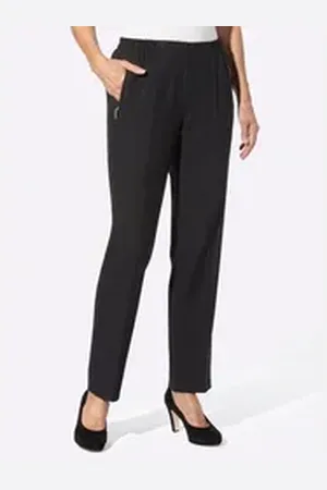 ADELINA Jerseyhose Hose Innenbeinlänge ca. 72 cm schwarz 40