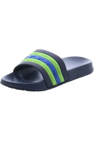 KangaROOS Kanga Slide Stripe Badepantolette blau|grün 28 EU