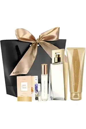 Avon Eau de Parfum ATTRACTION Set: Eau de Parfum 50ml, Taschenspray 10ml, Creme 125ml, 6-tlg., Duftendes Pflege-Geschenkset für Damen
