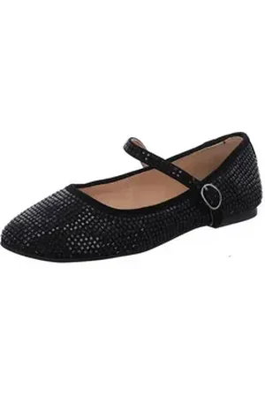 Alma en Pena Black sueder Ballerina goldfarben 40 EU