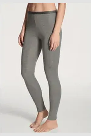 Calida Leggings True Confidence mit Mix aus Schurwolle und Seide grau S (40/42)