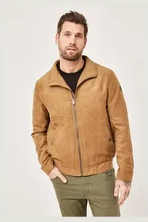 Redpoint Blouson Terence Regular Fit Micro Suede Jacke braun 29