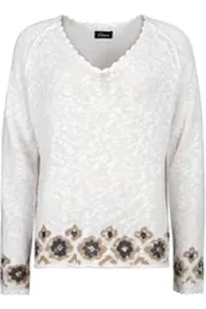 Grace V-Ausschnitt-Pullover weiß M