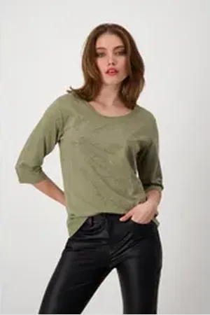 monari Langarmshirt grün 40