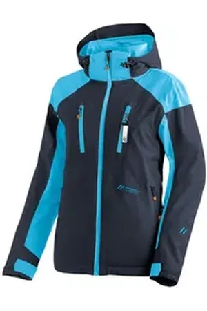 Maier Sports Skijacke Vratna Damen Winterjacke, wind/wasserdicht, 4 RV-Taschen und Kapuze blau 44