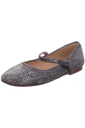 Alma en Pena Grey suede Ballerina goldfarben 37 EU
