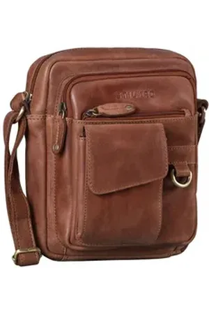 STILORD Schultertasche "Ryan" Crossbody Tasche Herren Leder braun