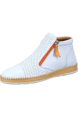 Manitu Stiefeletten Stiefelette aus echtem Leder weiß 36 EU