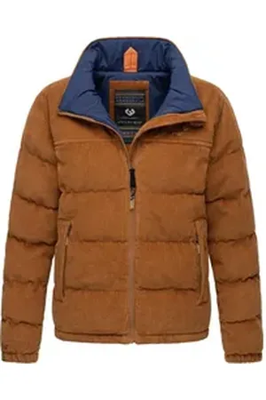 Ragwear Cordjacke Uxia Modische Damen Jacke in Cord mit wärmenden Innenfutter braun XS (34)