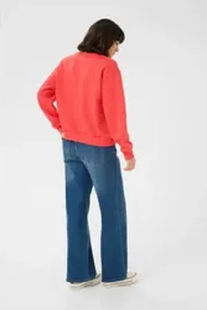 Kaffe Fleecepullover Sweatshirt KAhazel rot XL