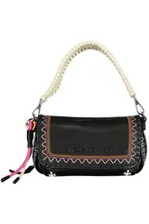 Desigual Umhängetasche, Elegante Schwarze Damenhandtasche mit Abnehmbaren Trageriemen