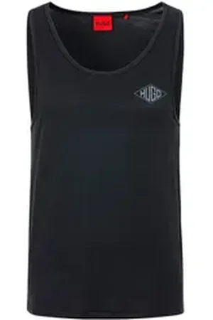 HUGO BOSS Tanktop mit Druck schwarz XL (54)