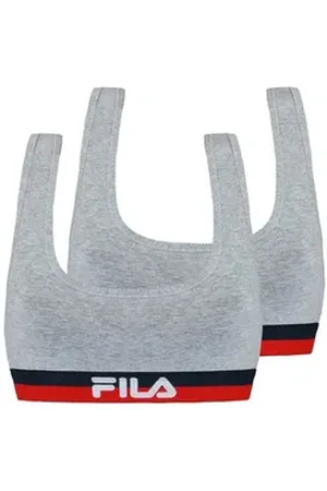 Fila Sport-Bustier Woman Bra (2-tlg., 2er) mit weichem Unterbrust-Webgummi S