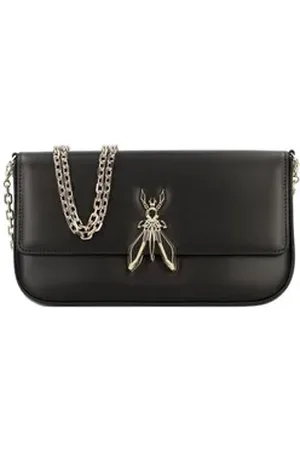 Patrizia Pepe Clutch, Leder schwarz