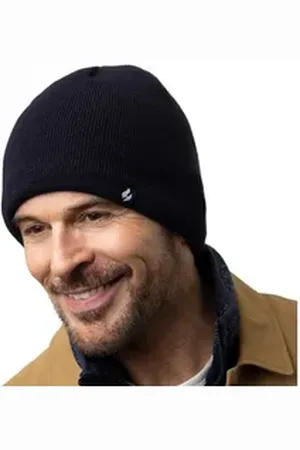 Heat Holders Strickmütze Herren Beanie Thermomütze blau