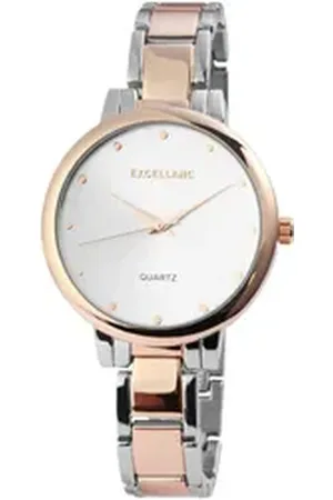 Excellanc Quarzuhr EX0179 Damenuhr mit Metallarmband, Damenuhr Metall