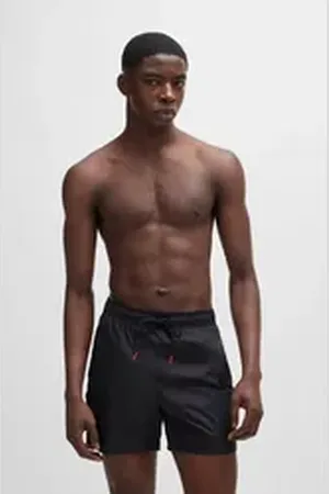 HUGO BOSS Badeshorts FAB mit Tunnelzug im Bund schwarz XXL (56)