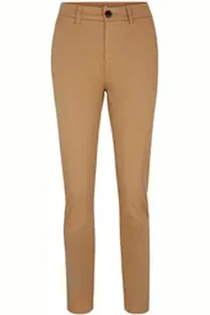 HUGO BOSS ORANGE Leggings Hose Tachini - Regular Fit beige|braun 42